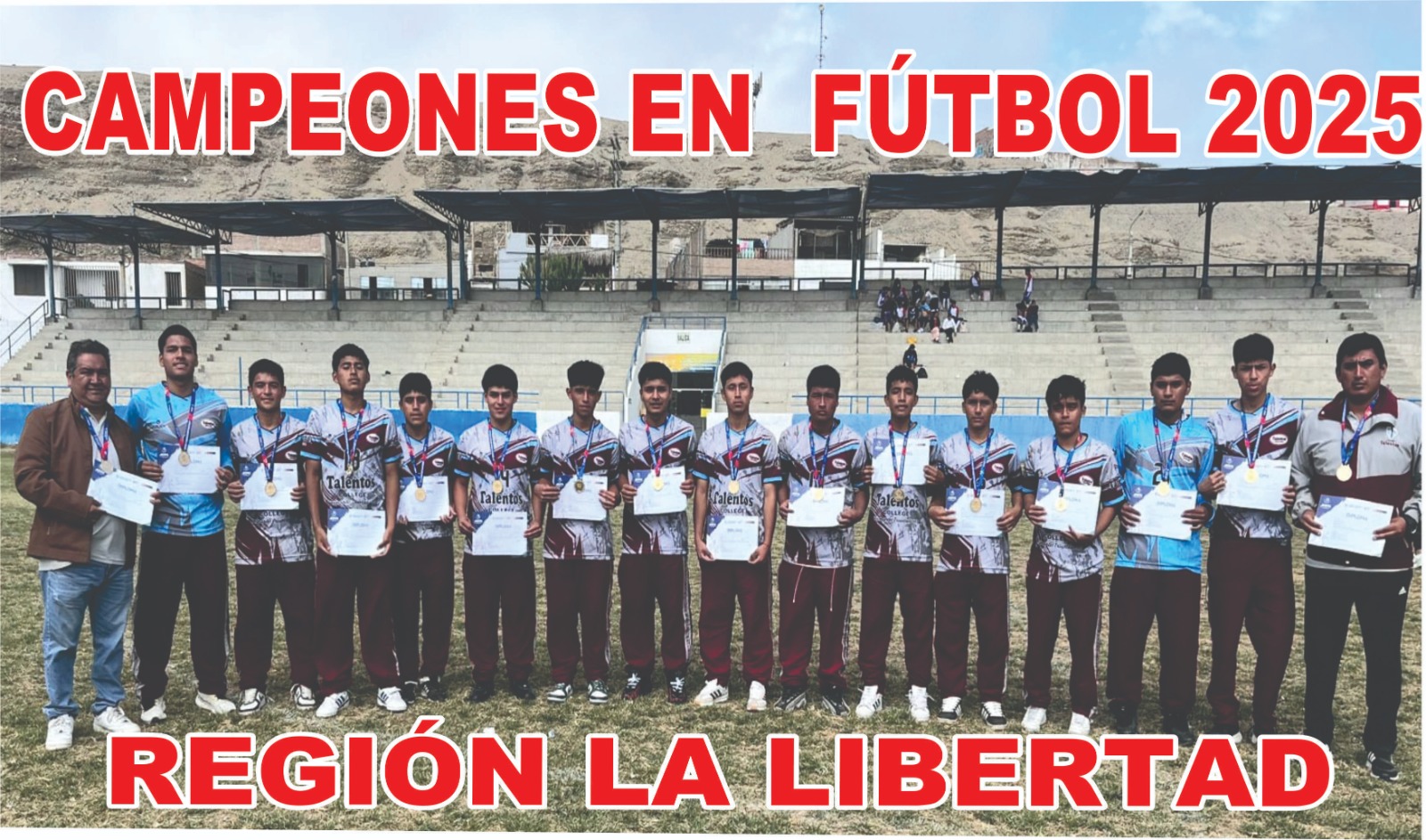 CAMPEONES FUTBOL JUEGOS DEPORTIVOS ESCOLARES